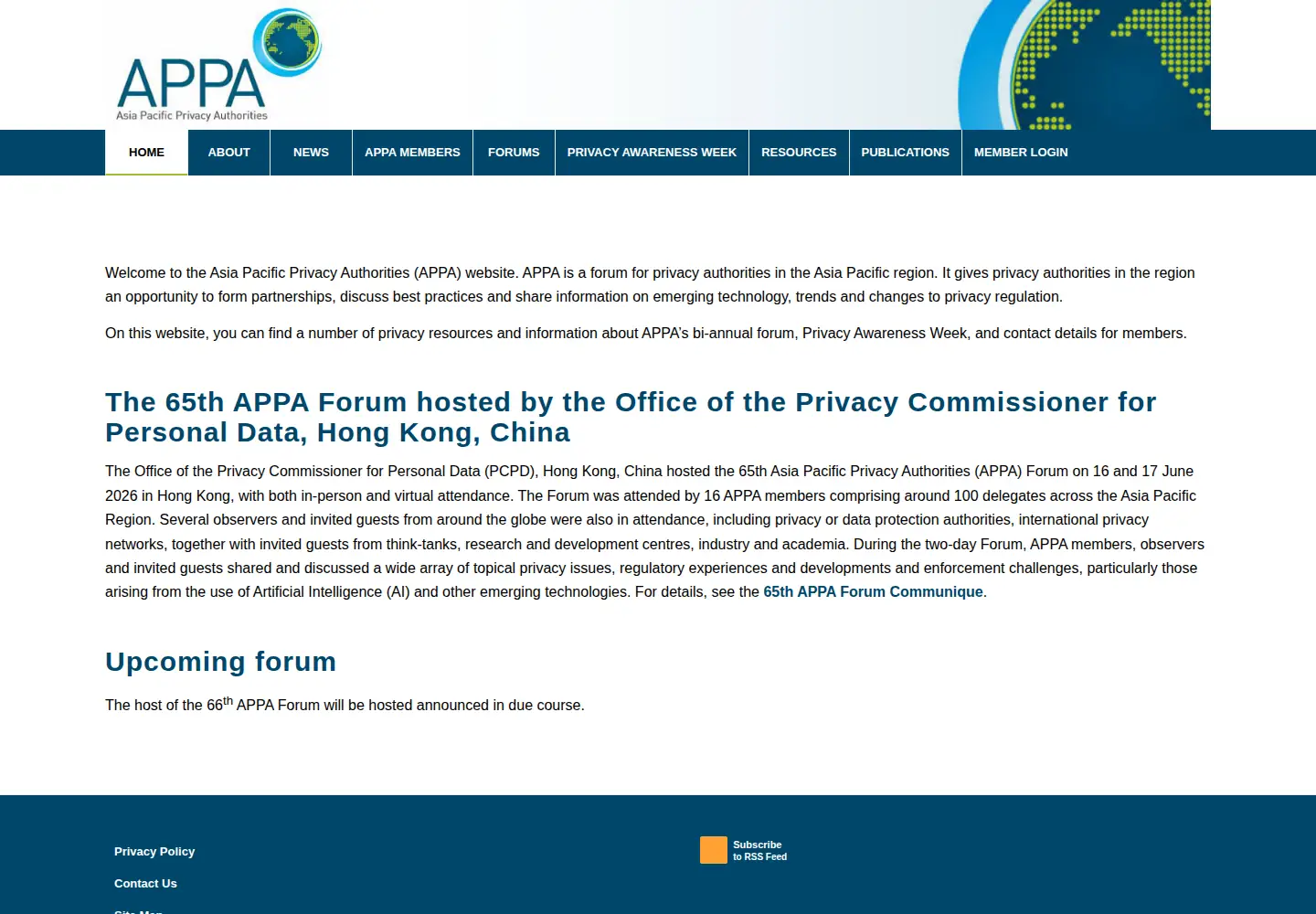 Screenshot of appaforum.org