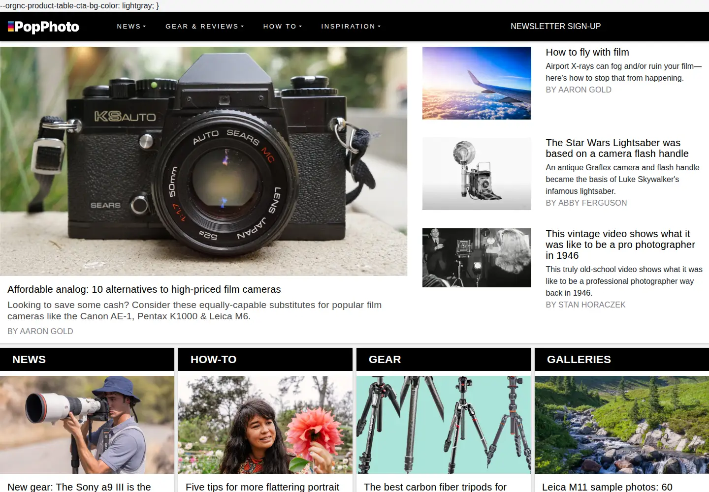 Screenshot of popphoto.com