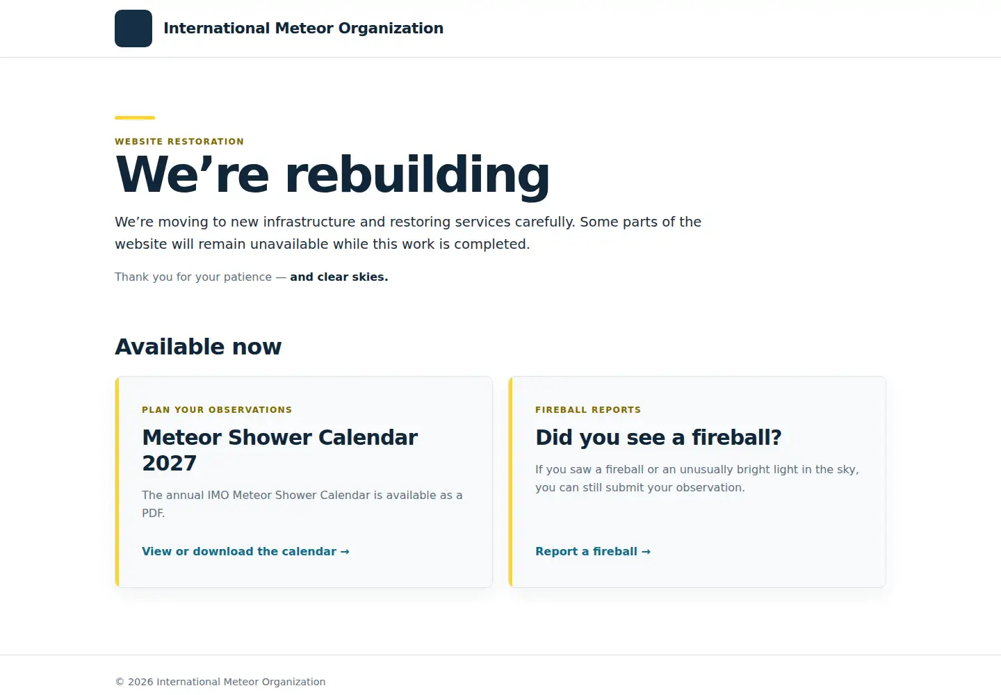 Screenshot of imo.net