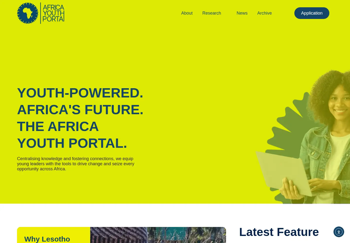 Screenshot of africaportal.org