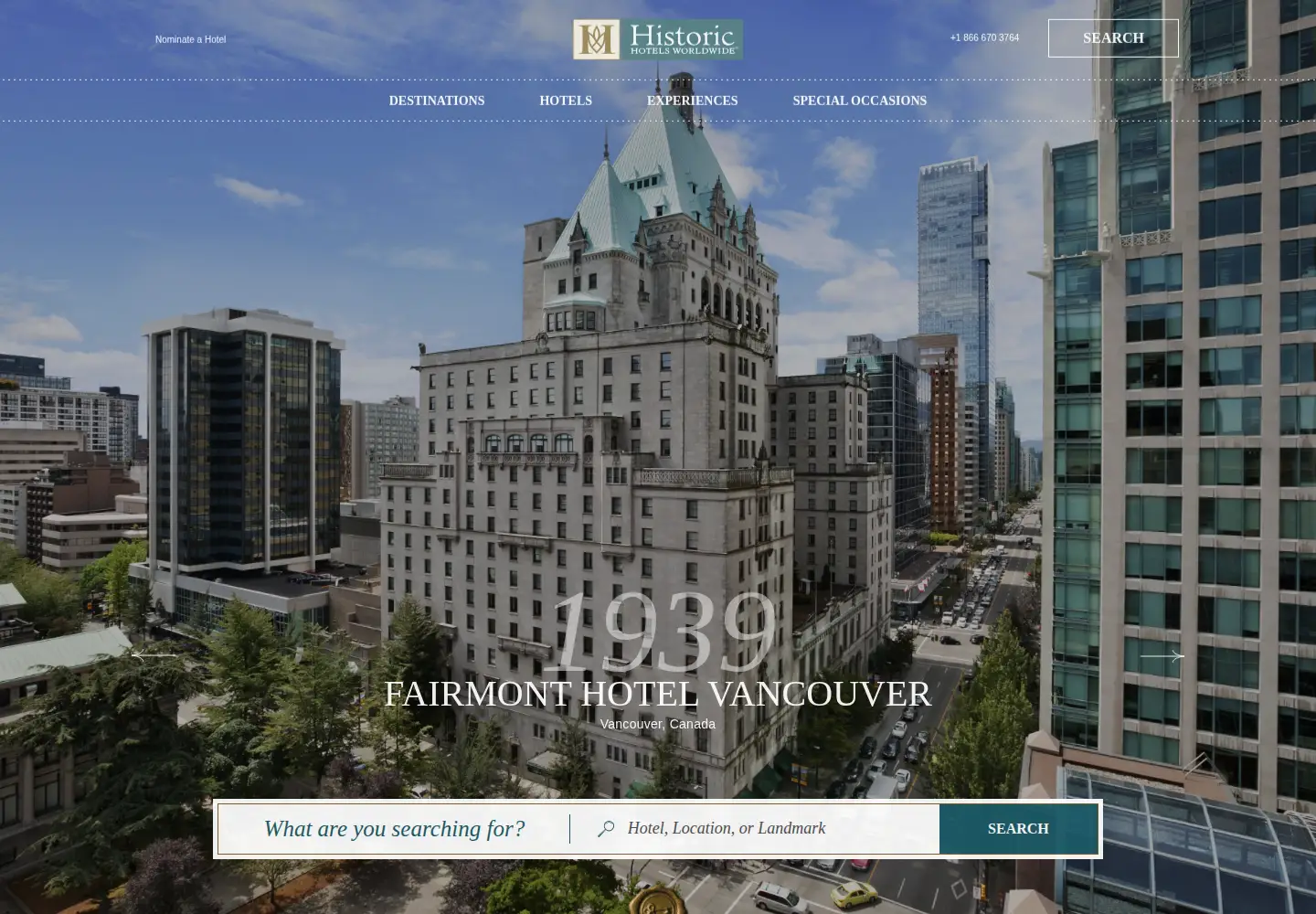 Screenshot of historichotels.org