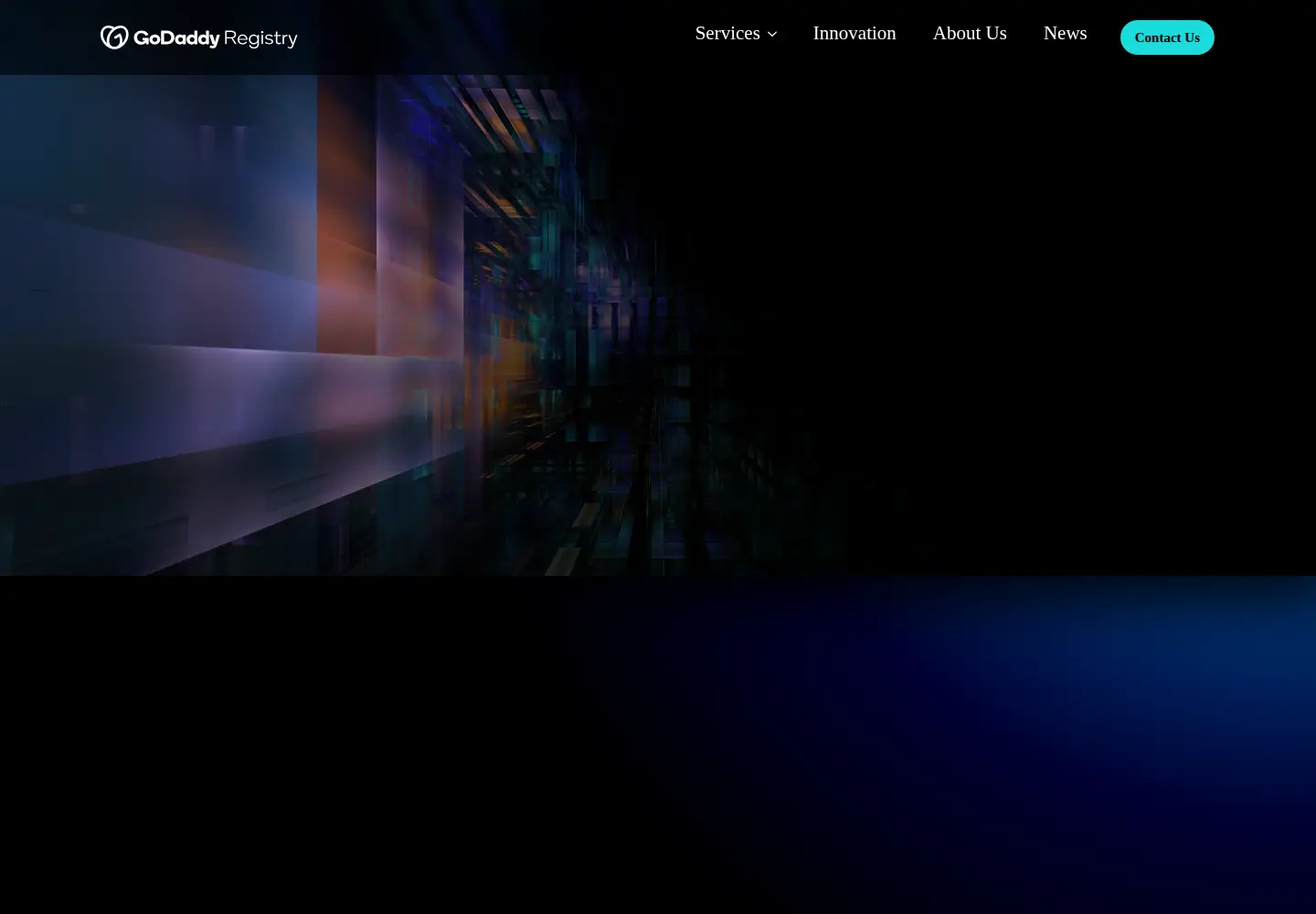 Screenshot of registry.godaddy
