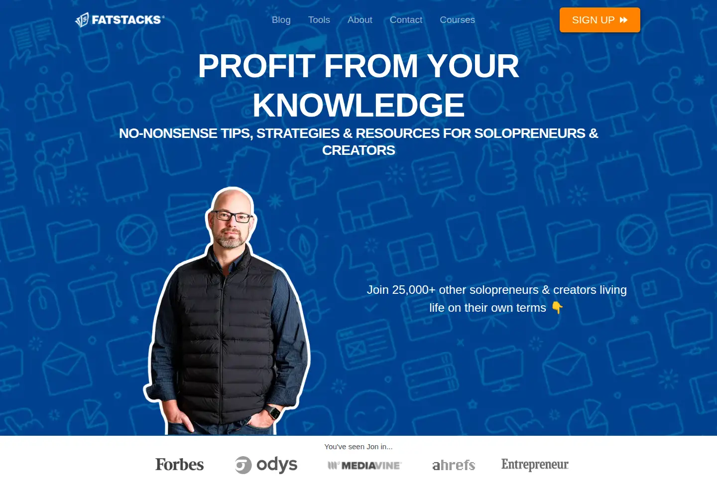 Screenshot of fatstacksblog.com