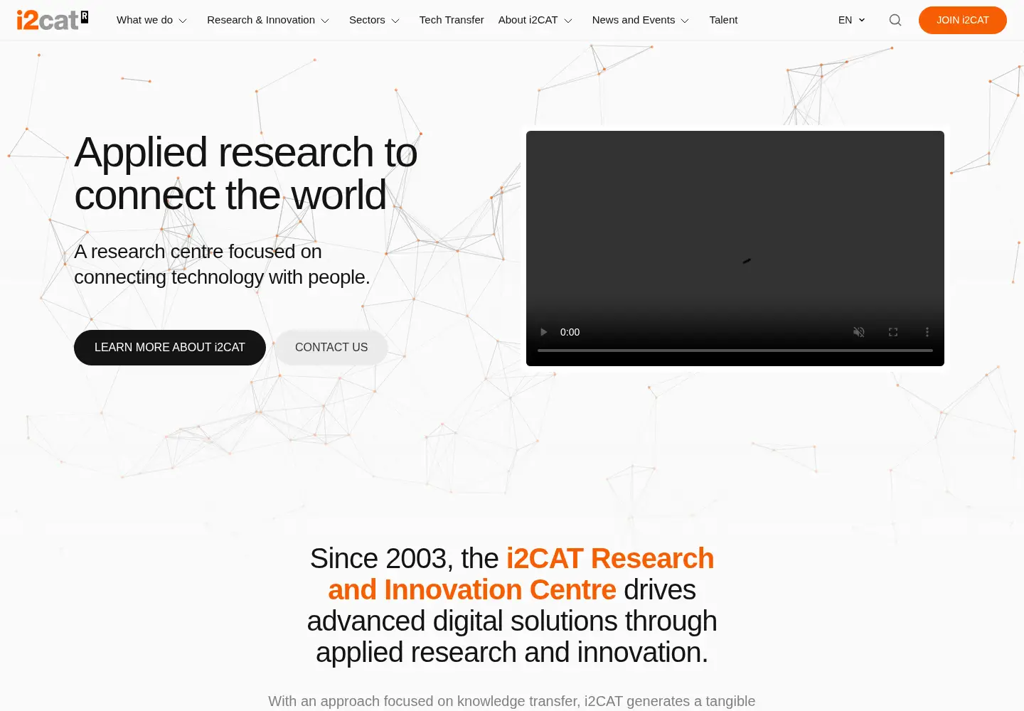 Captured homepage of i2cat.net in the current scan