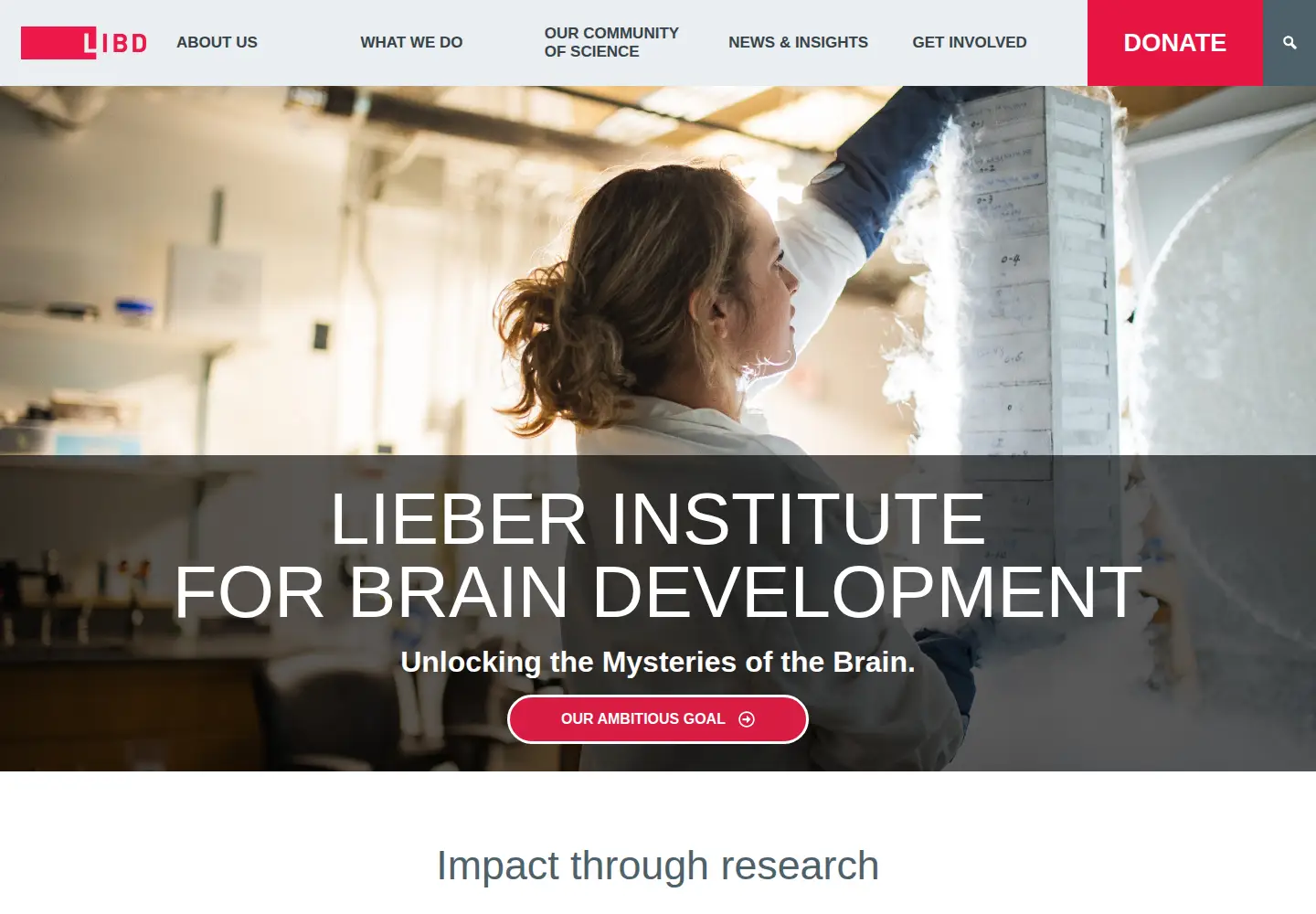 Screenshot of libd.org
