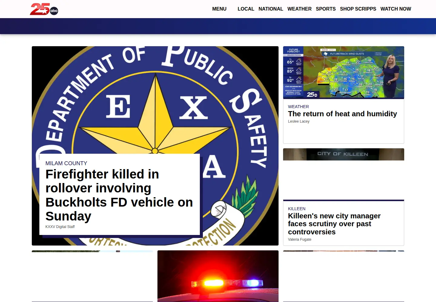 Screenshot of kxxv.com