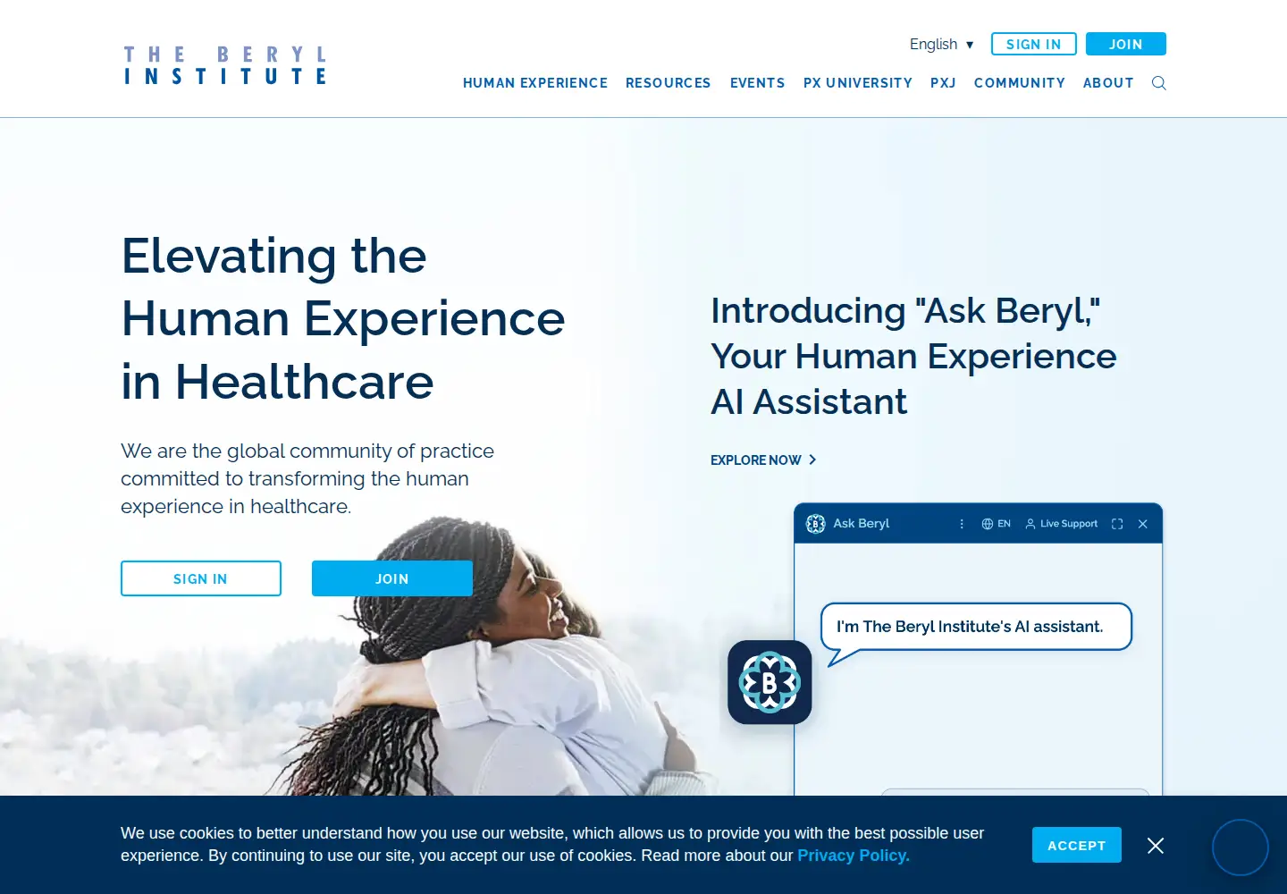 Screenshot of theberylinstitute.org