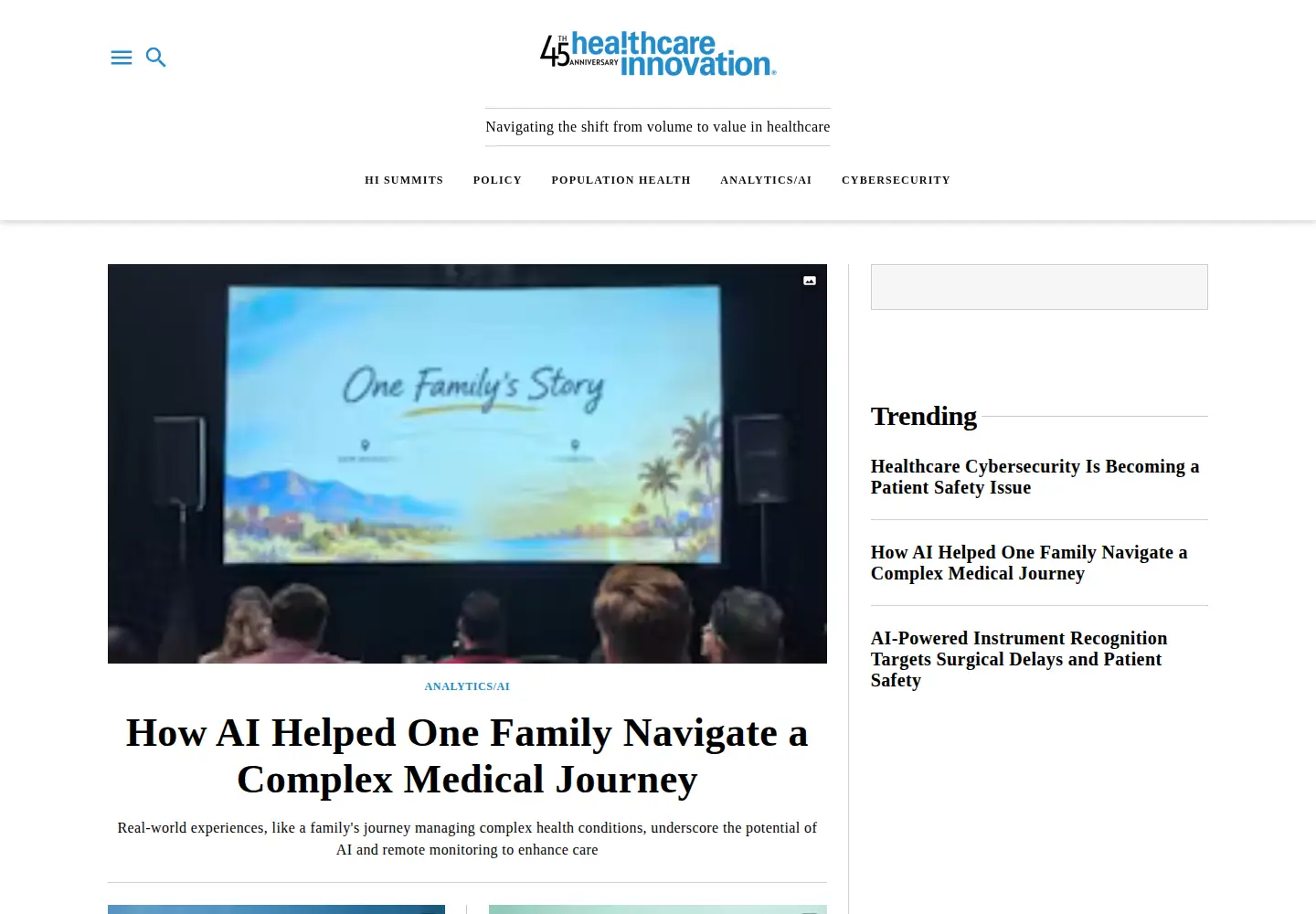 Captured homepage of hcinnovationgroup.com in the current scan