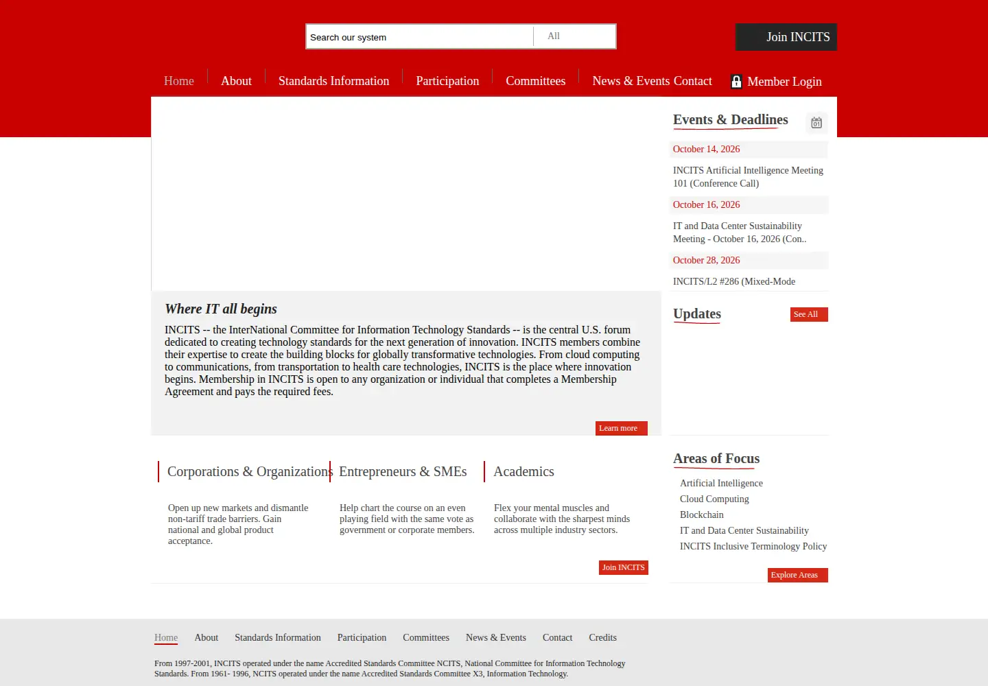 Screenshot of ncits.org
