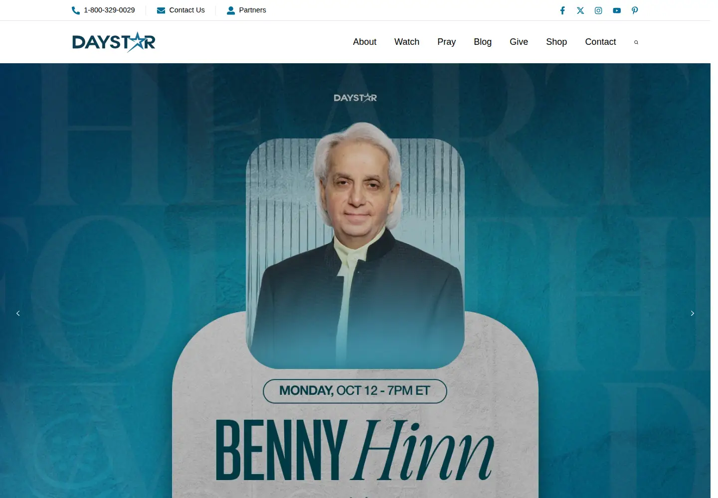 Screenshot of daystar.com