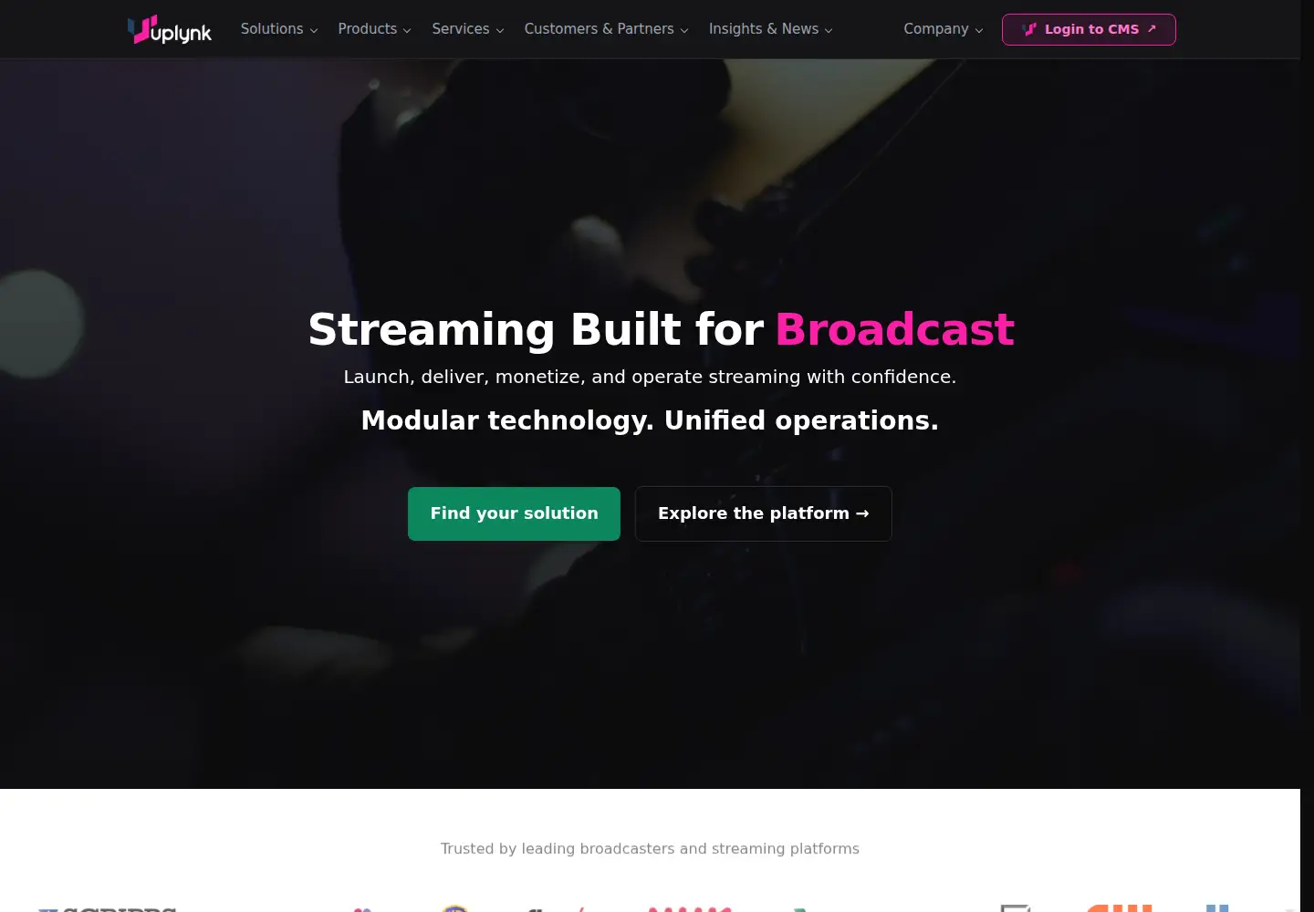 Screenshot of uplynk.com