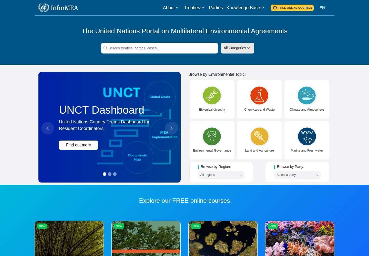 Screenshot of informea.org