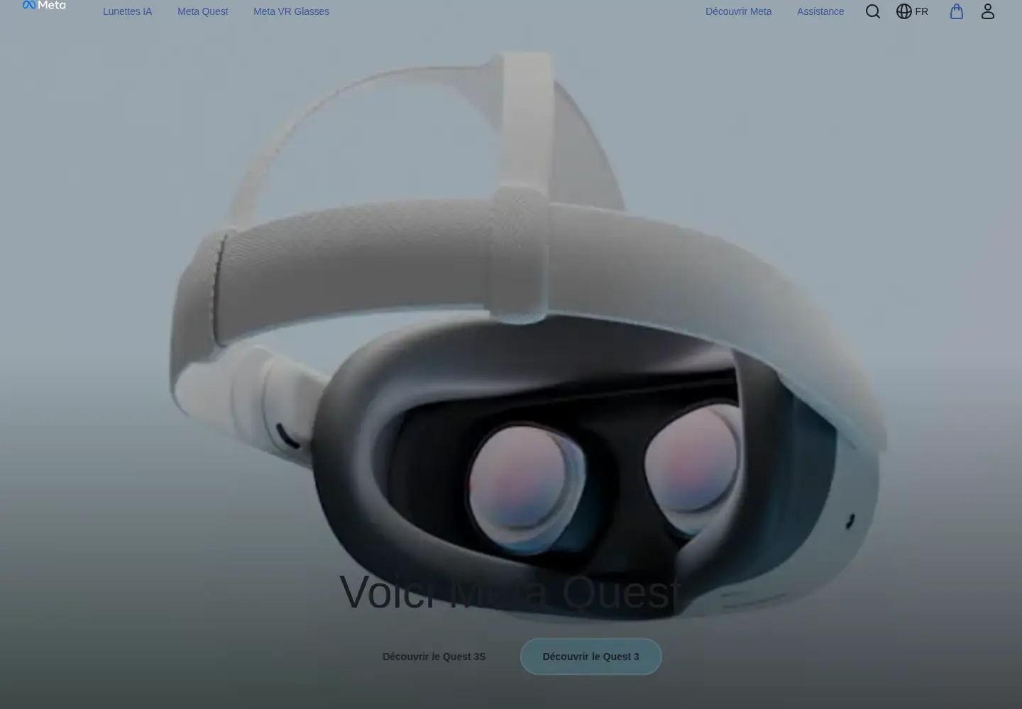 Captured homepage of oculusvr.com in the current scan