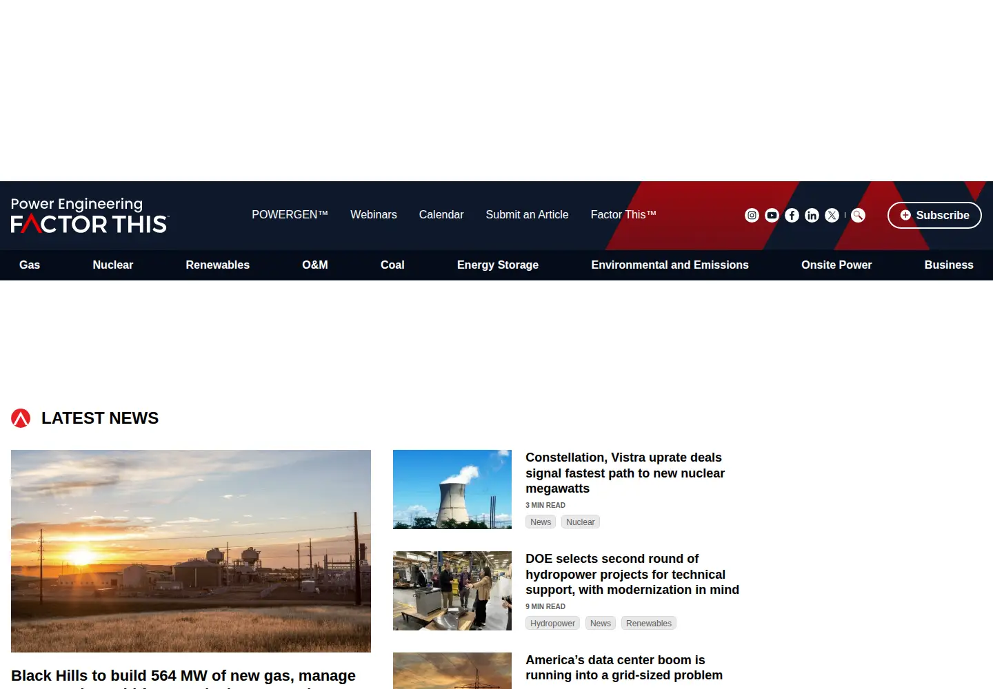 Screenshot of power-eng.com