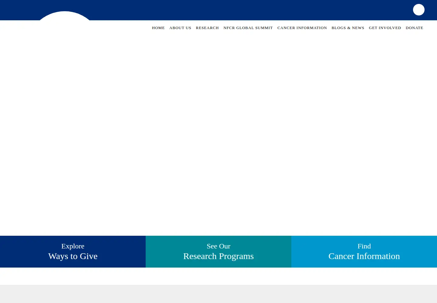 Screenshot of nfcr.org