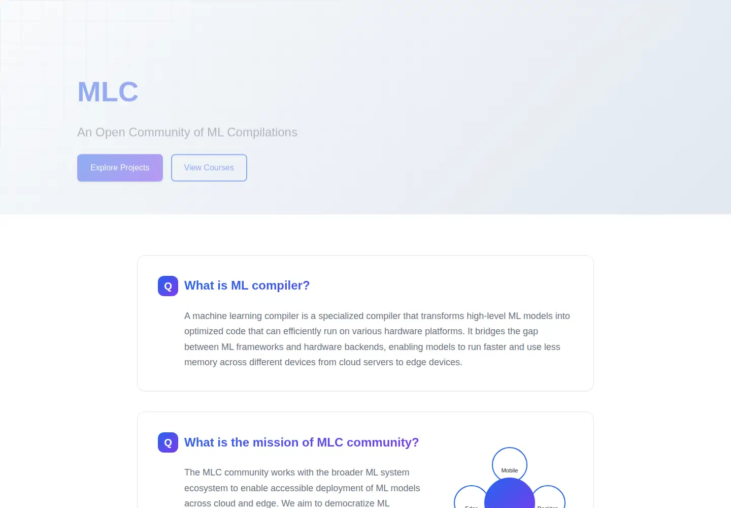 Screenshot of mlc.ai