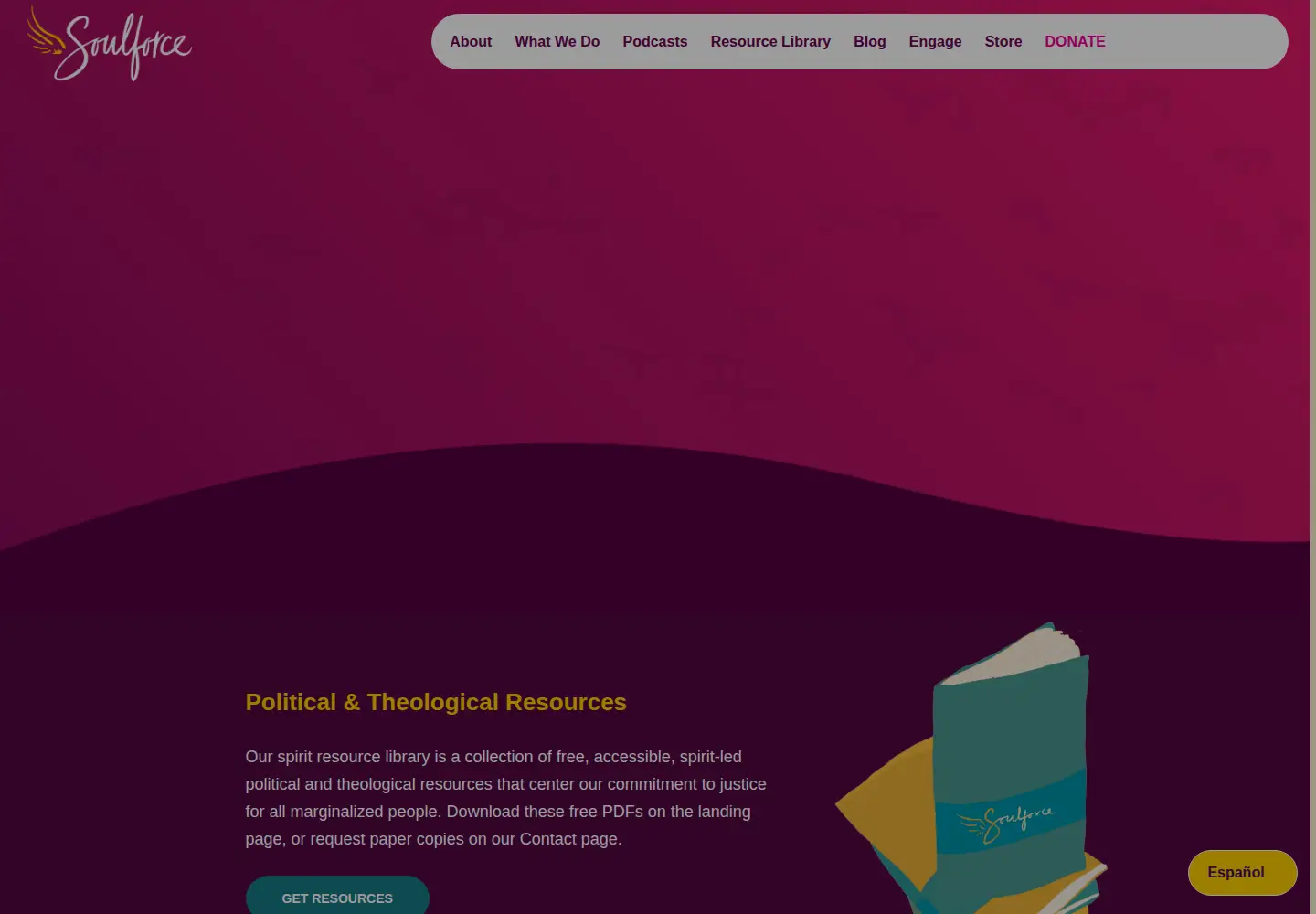 Screenshot of soulforce.org