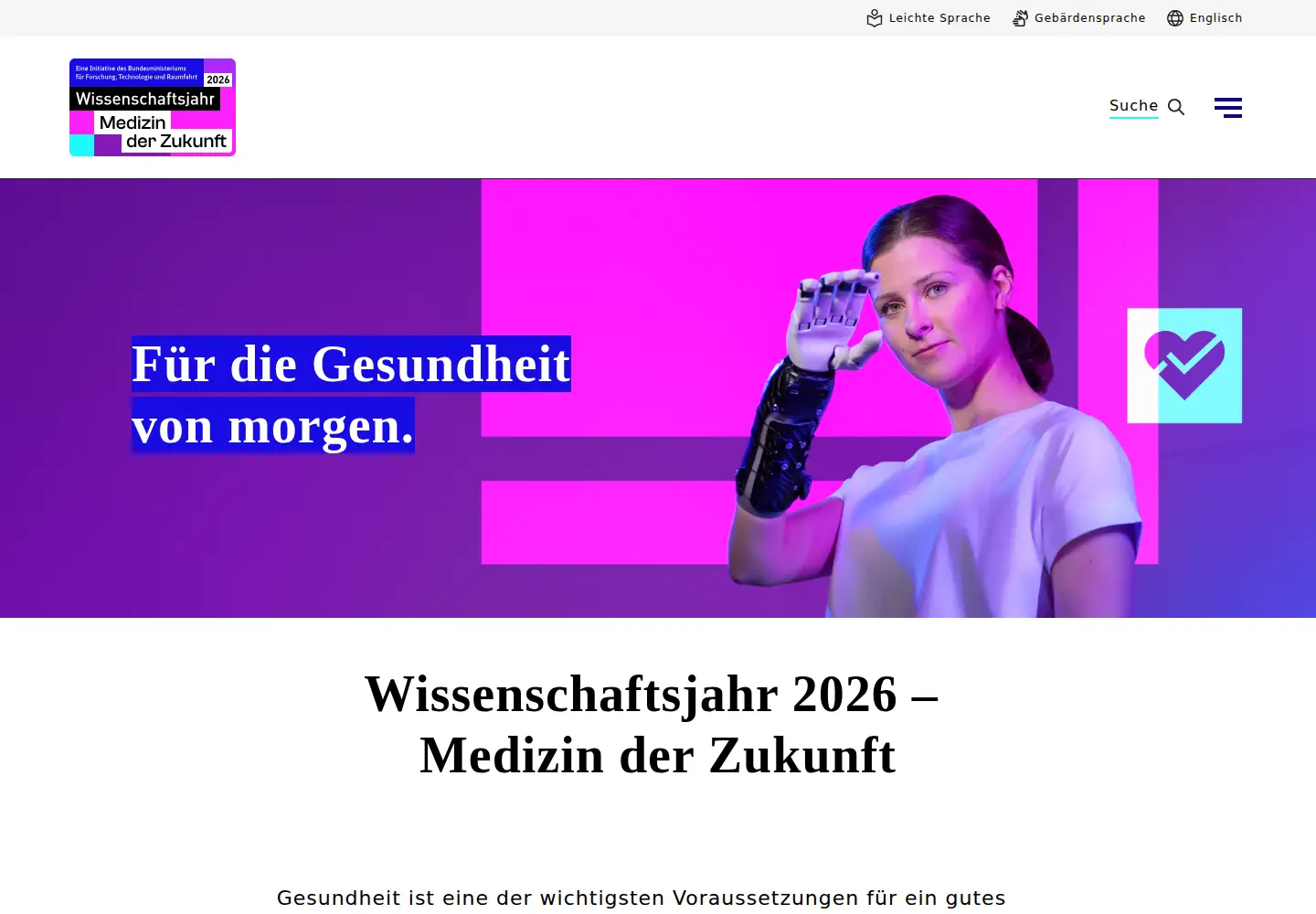 Screenshot of wissenschaftsjahr.de