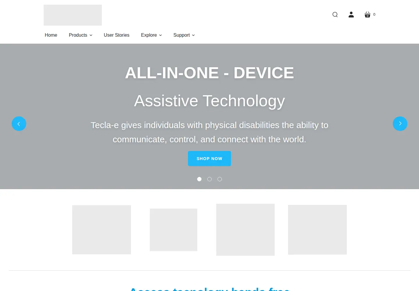 Screenshot of gettecla.com