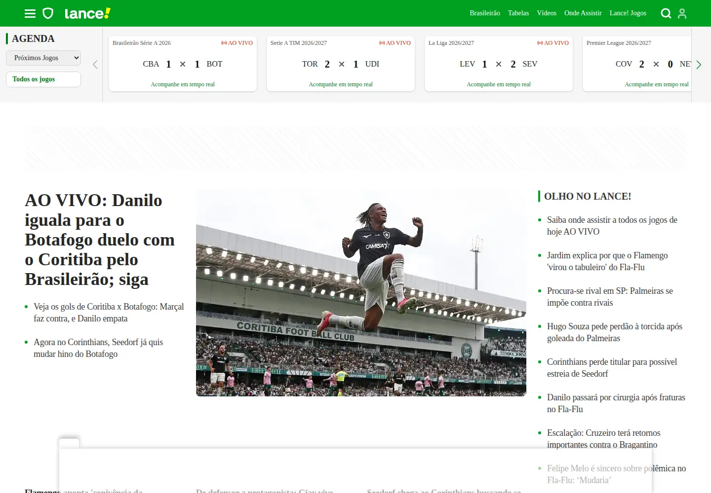 Screenshot of lancenet.com.br