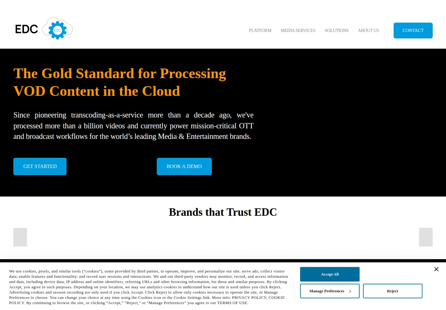 Screenshot of encoding.com