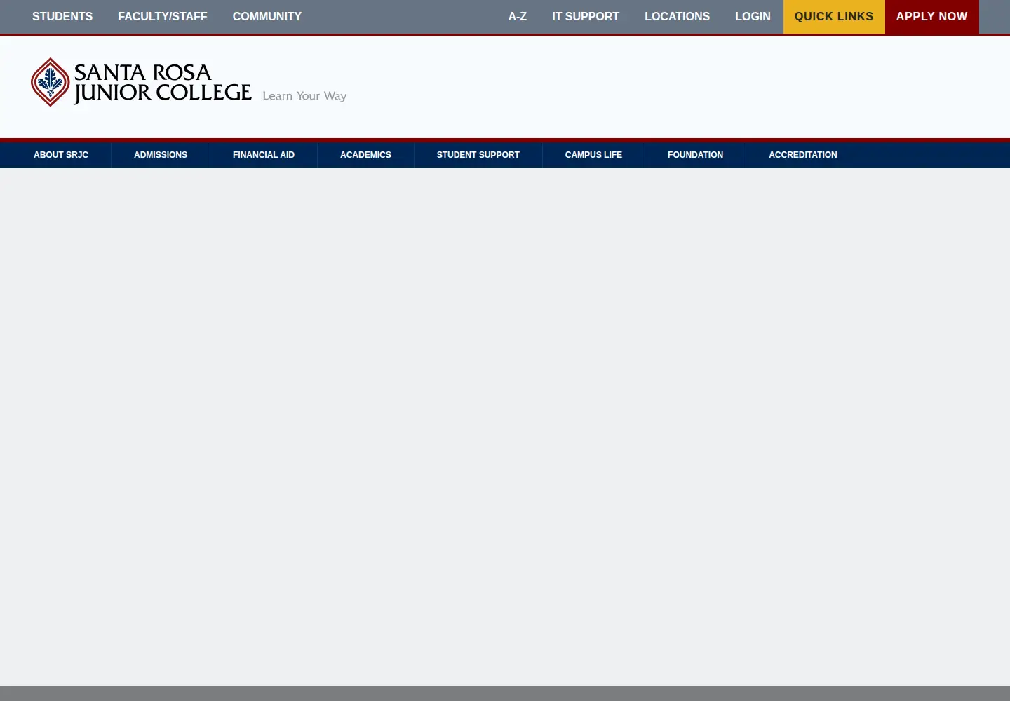 Screenshot of santarosa.edu