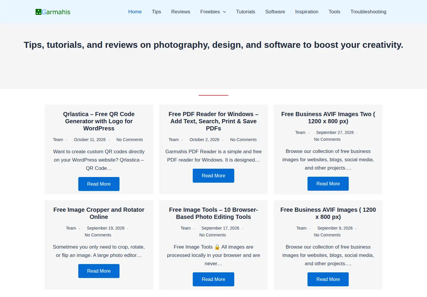 Screenshot of garmahis.com