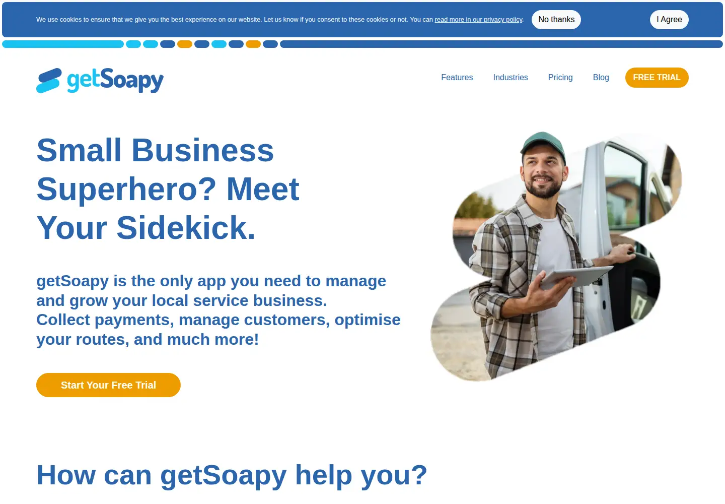 Screenshot of getsoapy.com