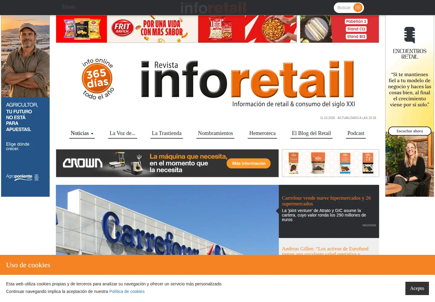 Screenshot of revistainforetail.com