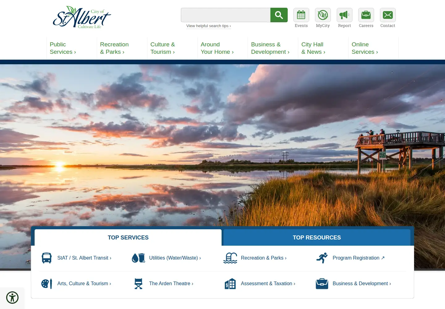 Captured homepage of stalbert.ca in the current scan