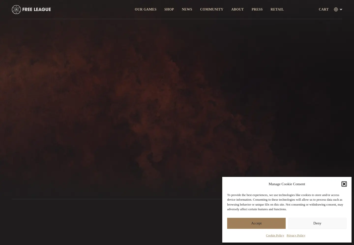Screenshot of freeleaguepublishing.com