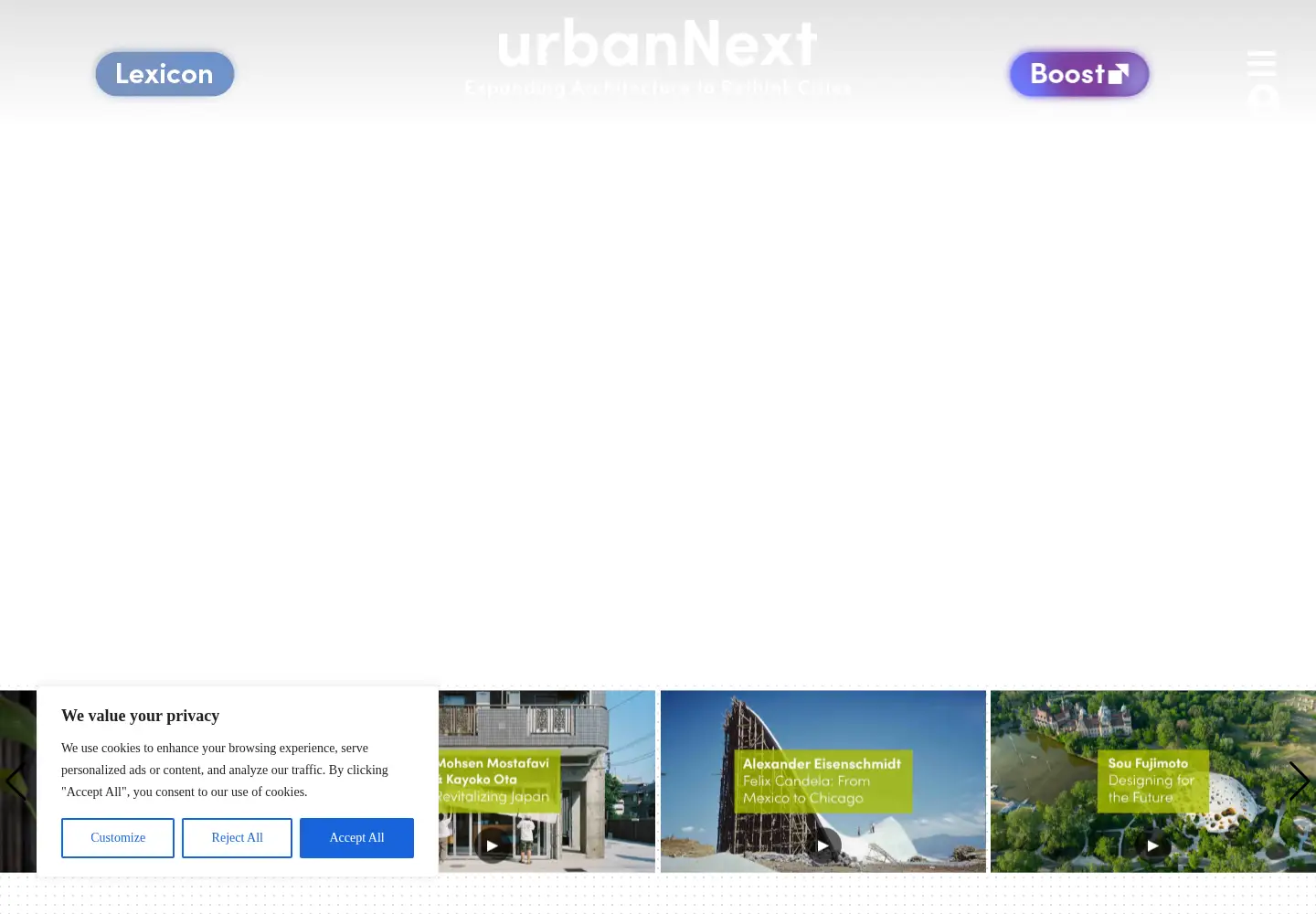 Screenshot of urbannext.net