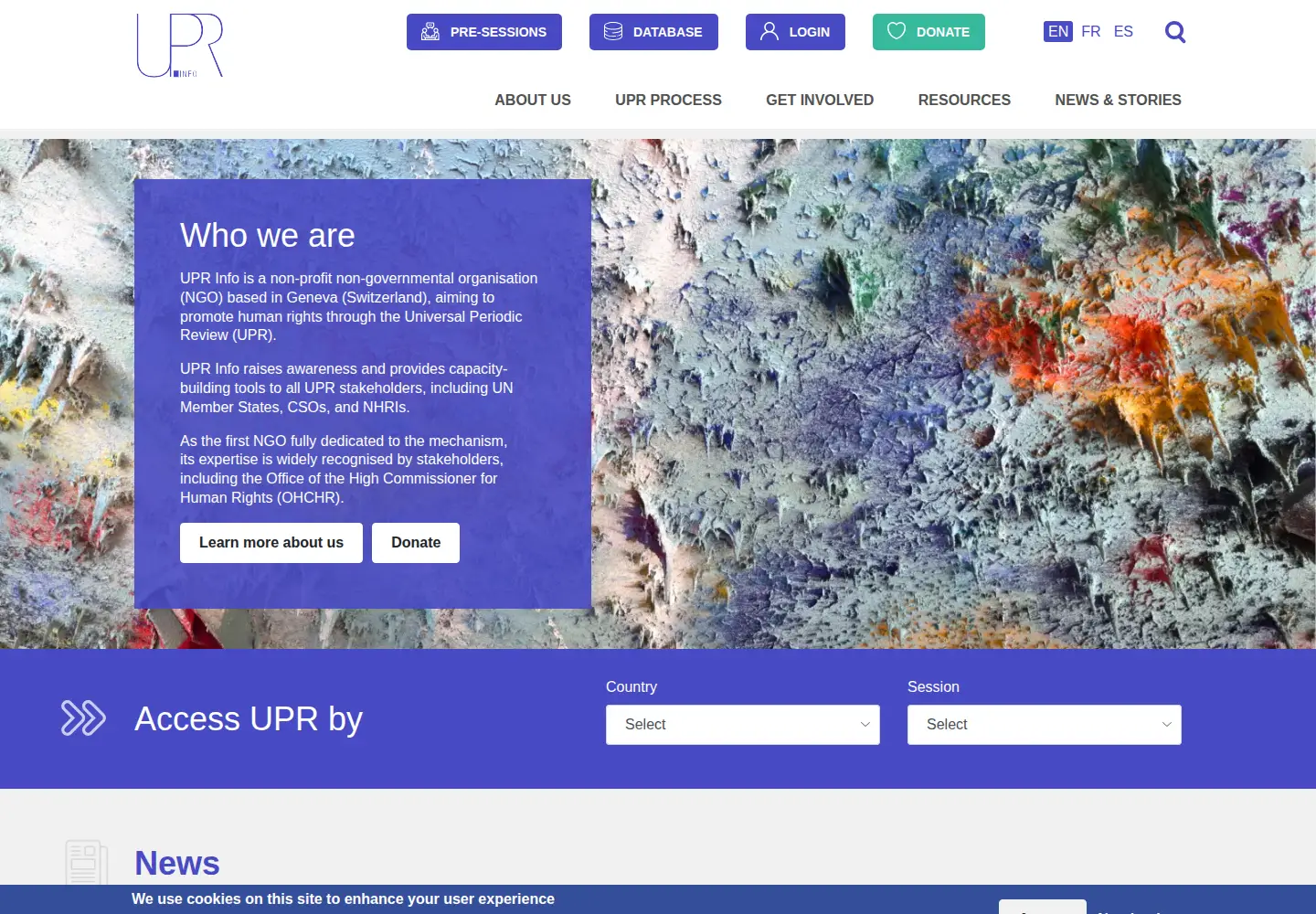Screenshot of upr-info.org