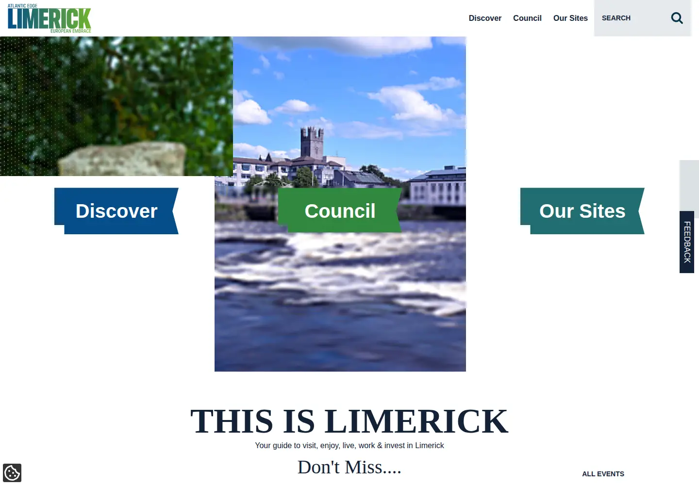 Screenshot of limerick.ie