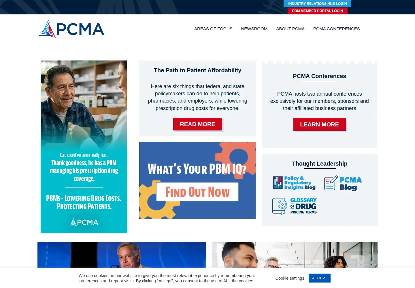Screenshot of pcmanet.org