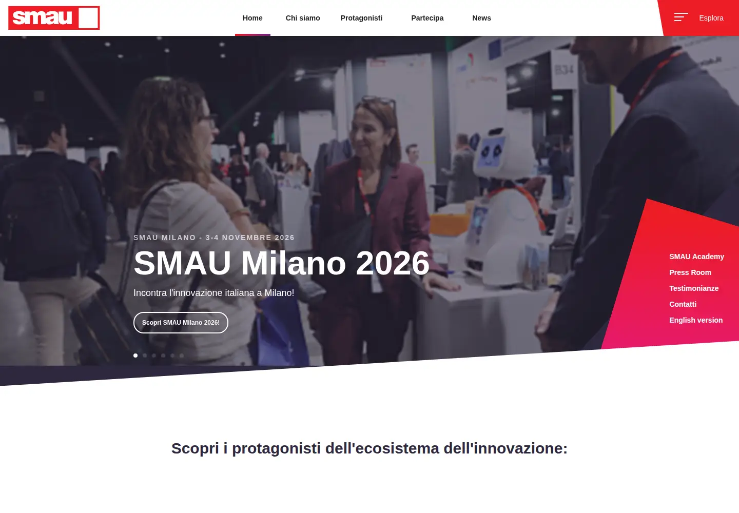 Screenshot of smau.it
