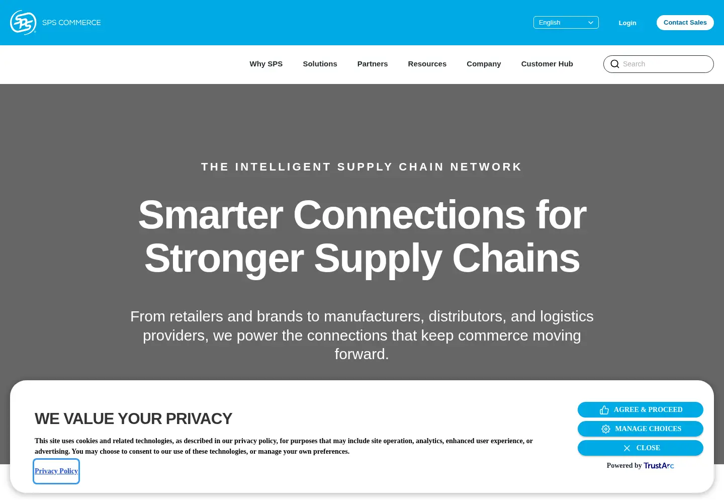Screenshot of spscommerce.com