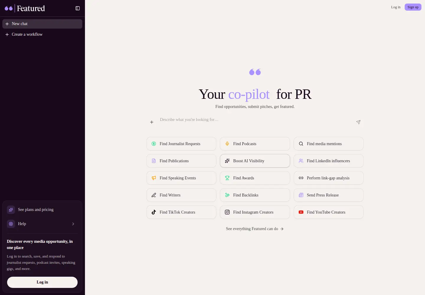 Screenshot of featured.com