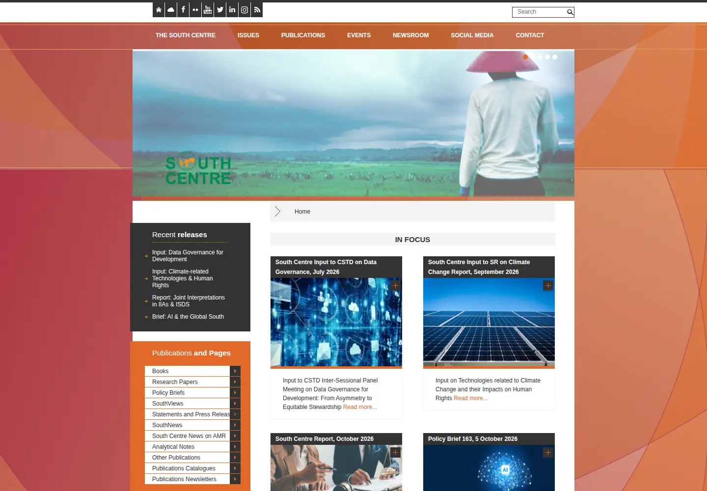 Screenshot of southcentre.int