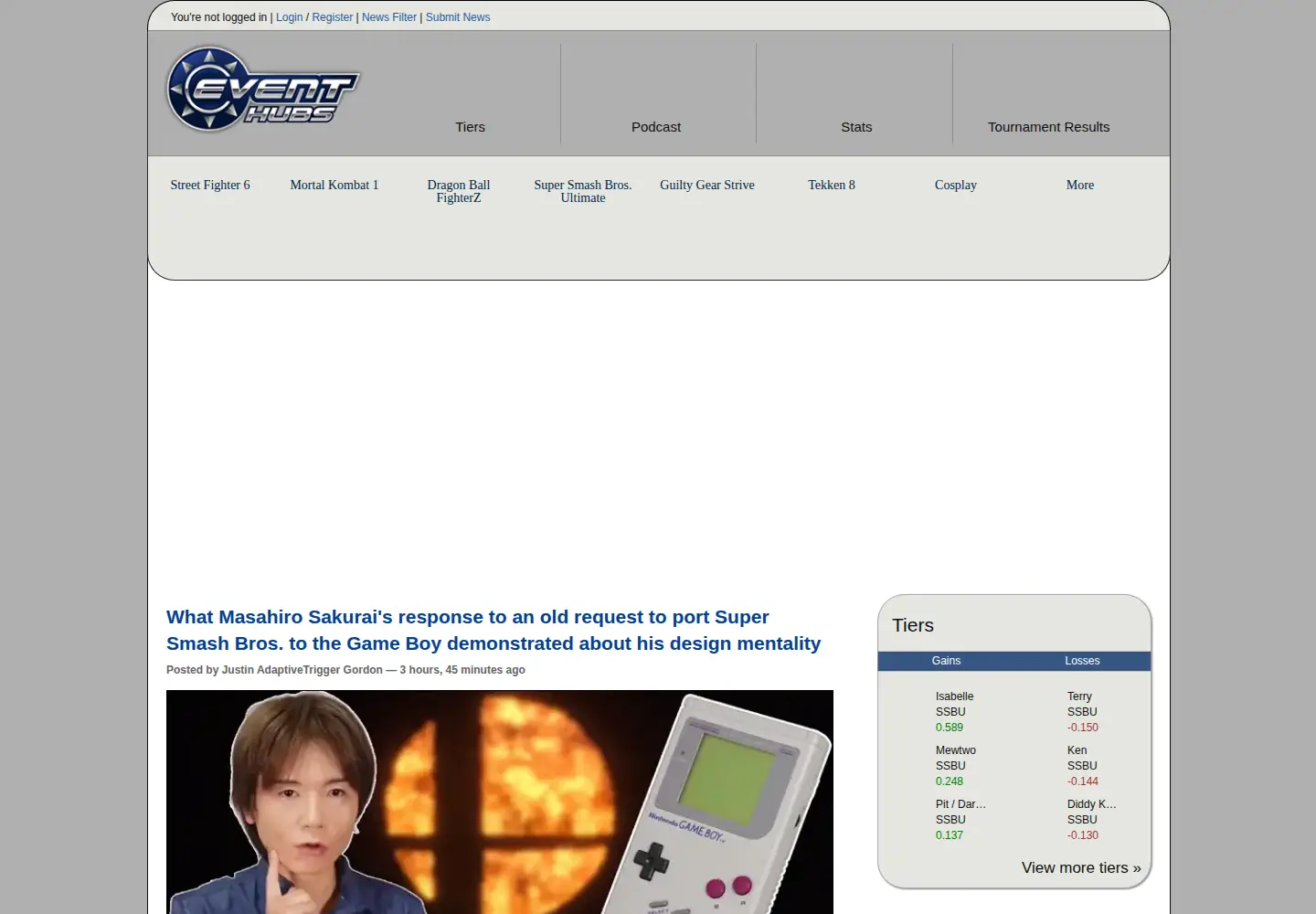 Screenshot of eventhubs.com