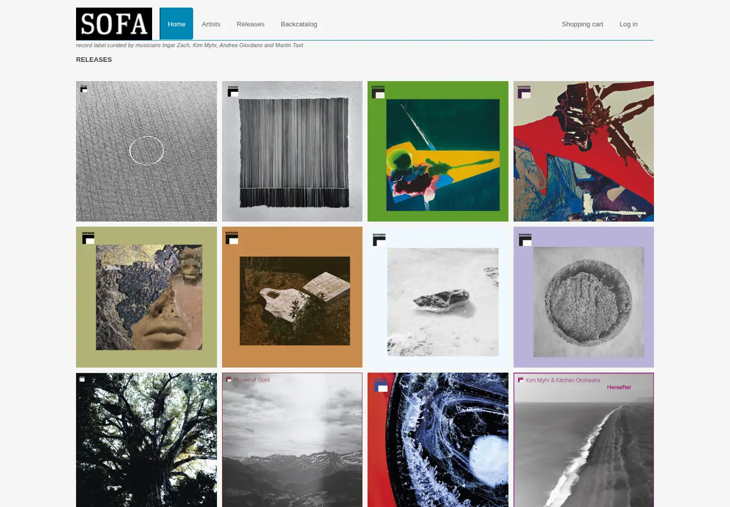 Screenshot of sofamusic.no