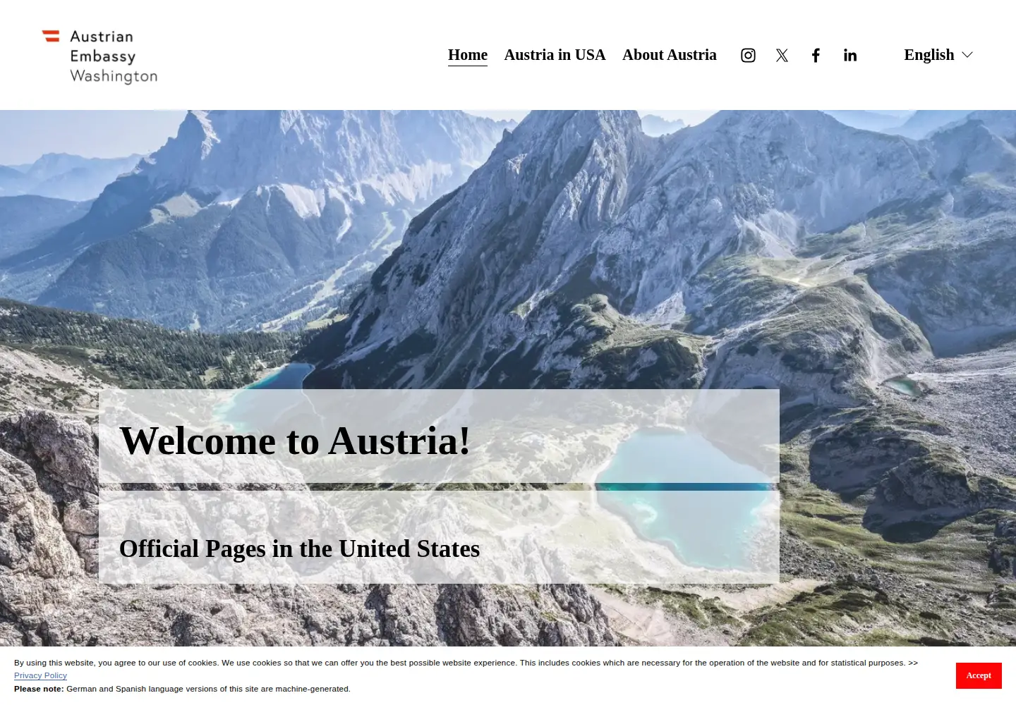 Screenshot of austria.org