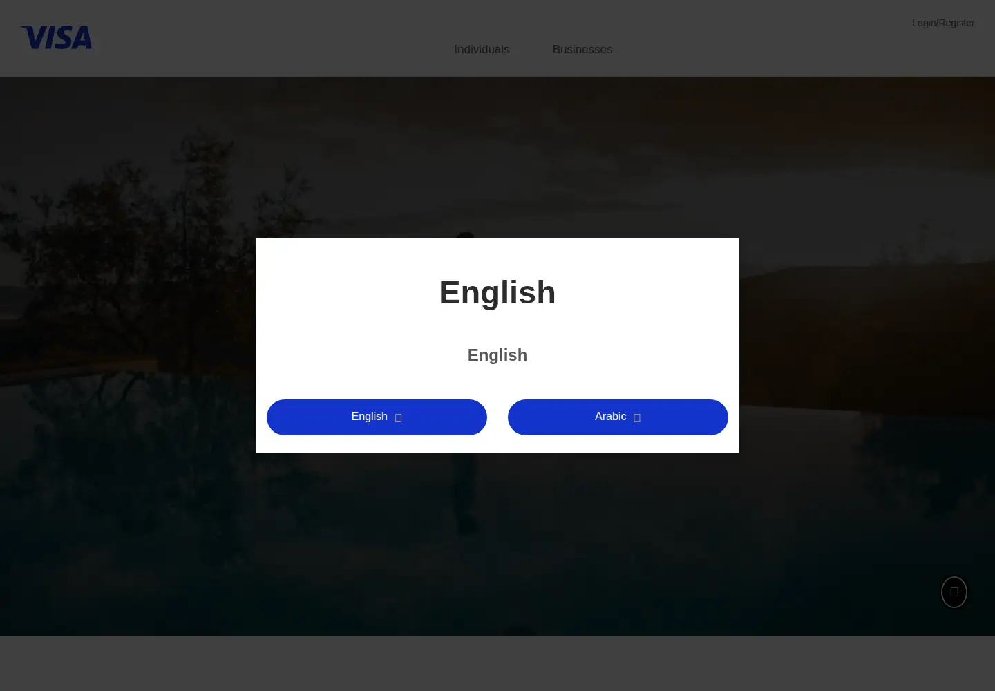Screenshot of visamiddleeast.com