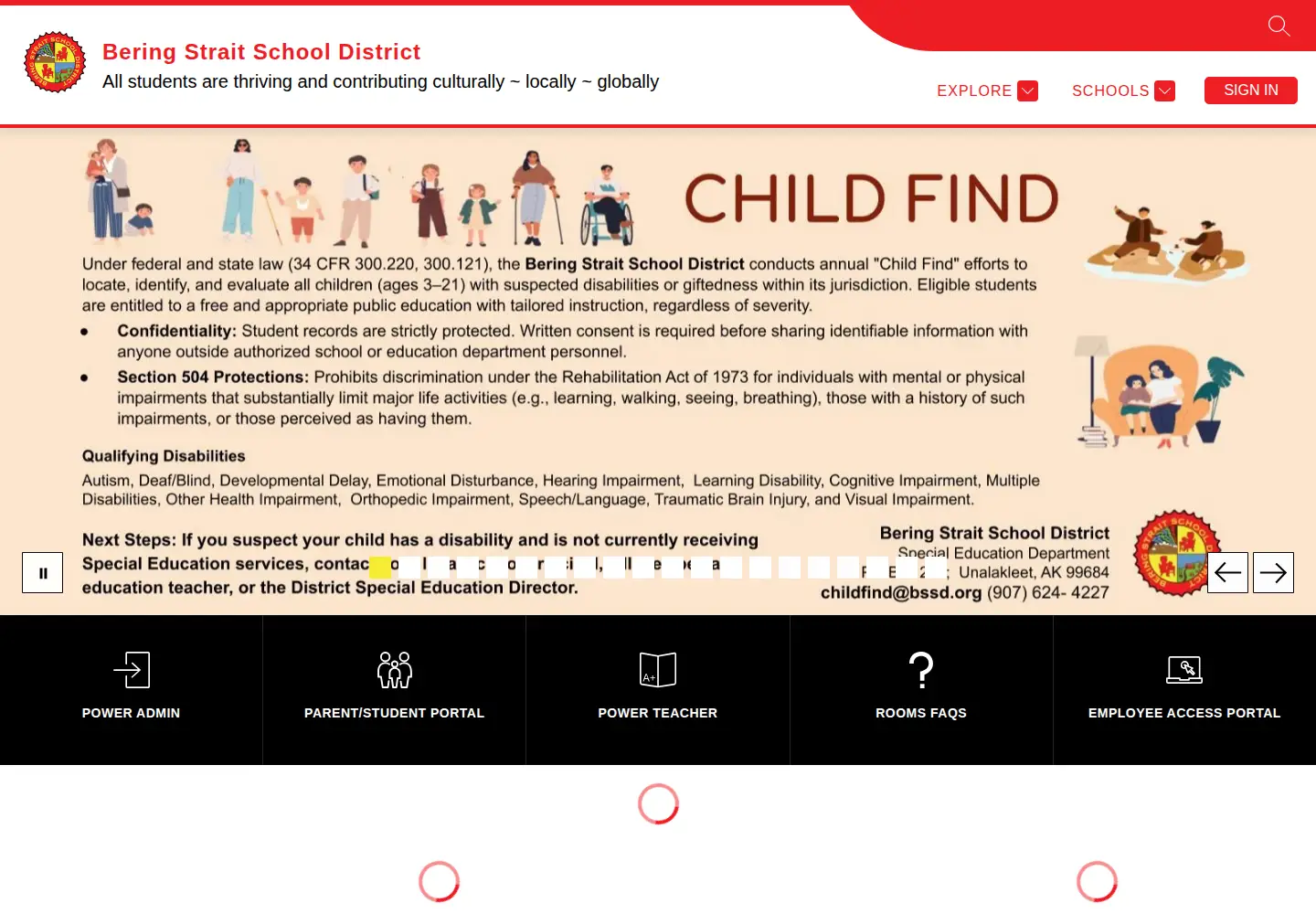 Screenshot of bssd.org