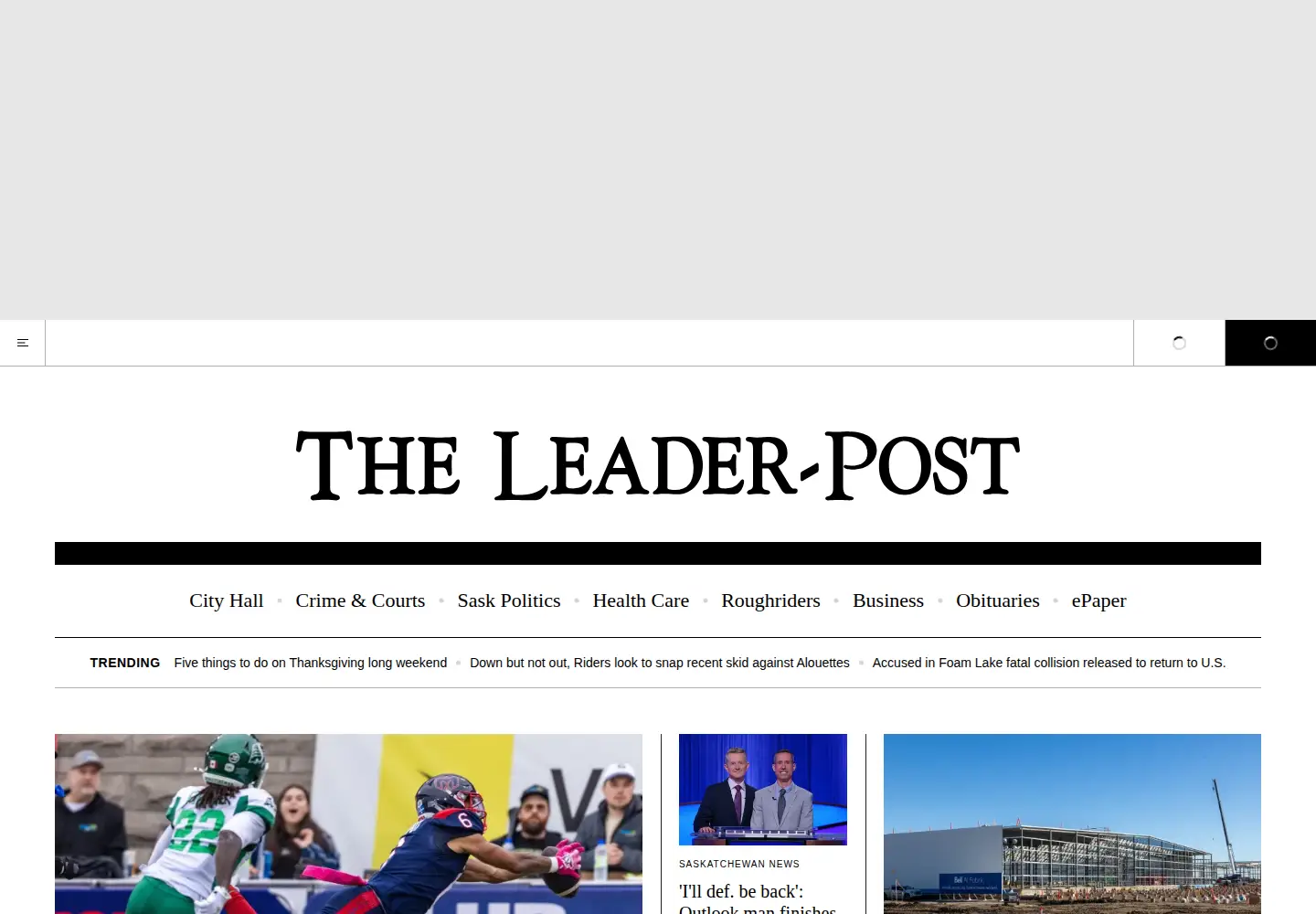 Screenshot of leaderpost.com
