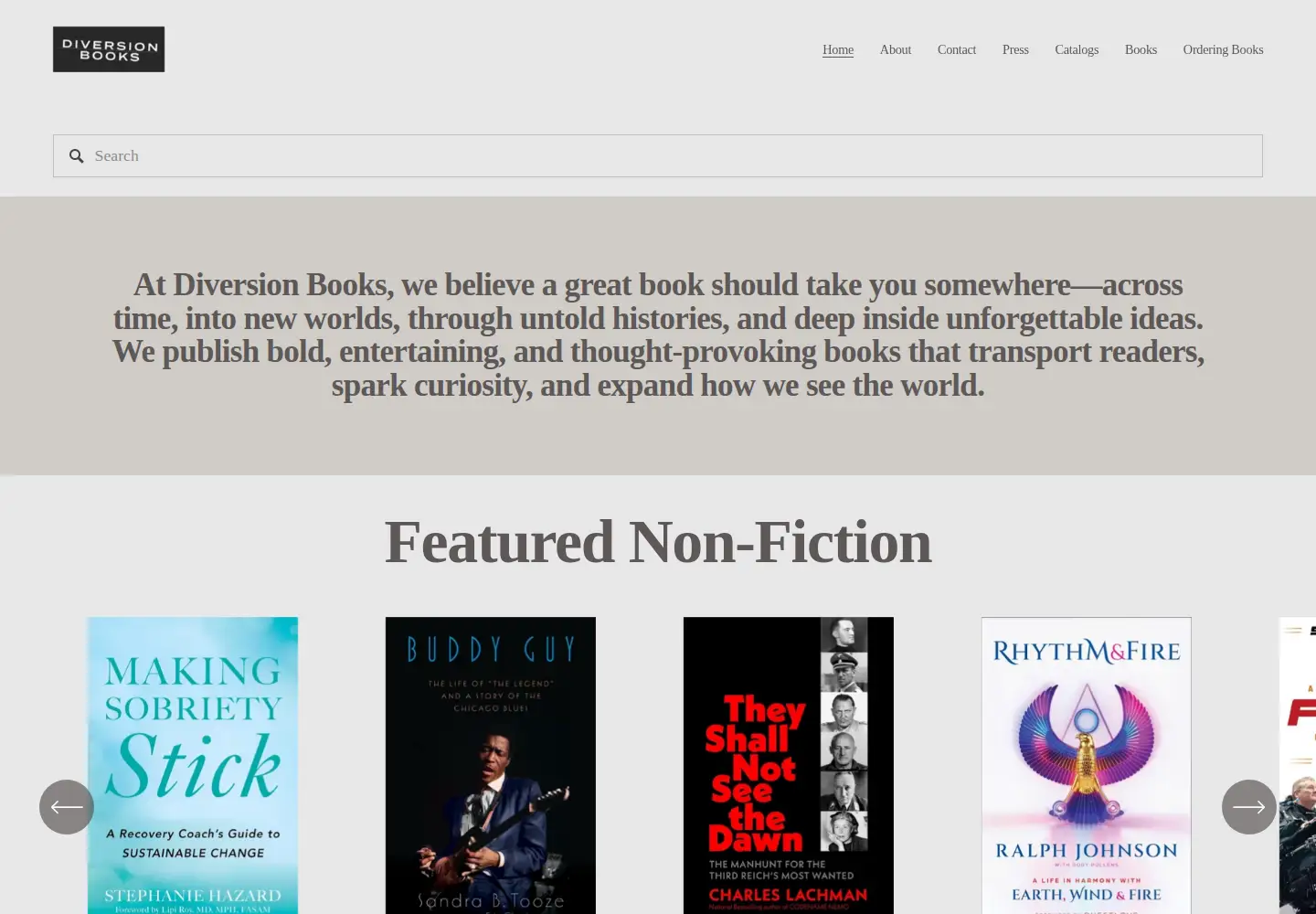 Screenshot of diversionbooks.com
