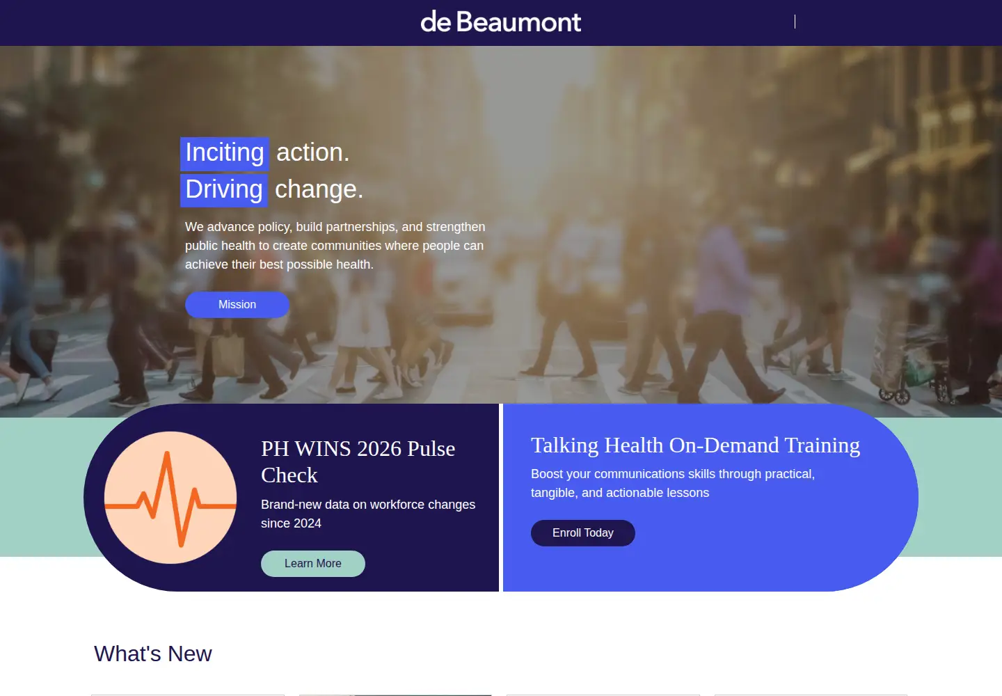 Screenshot of debeaumont.org