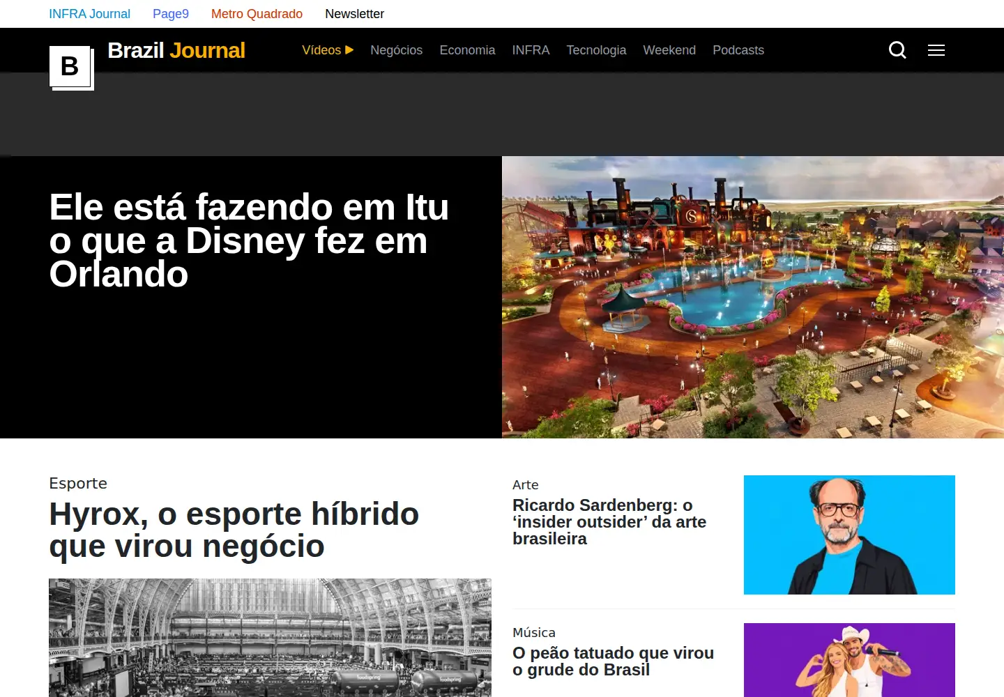 Screenshot of braziljournal.com