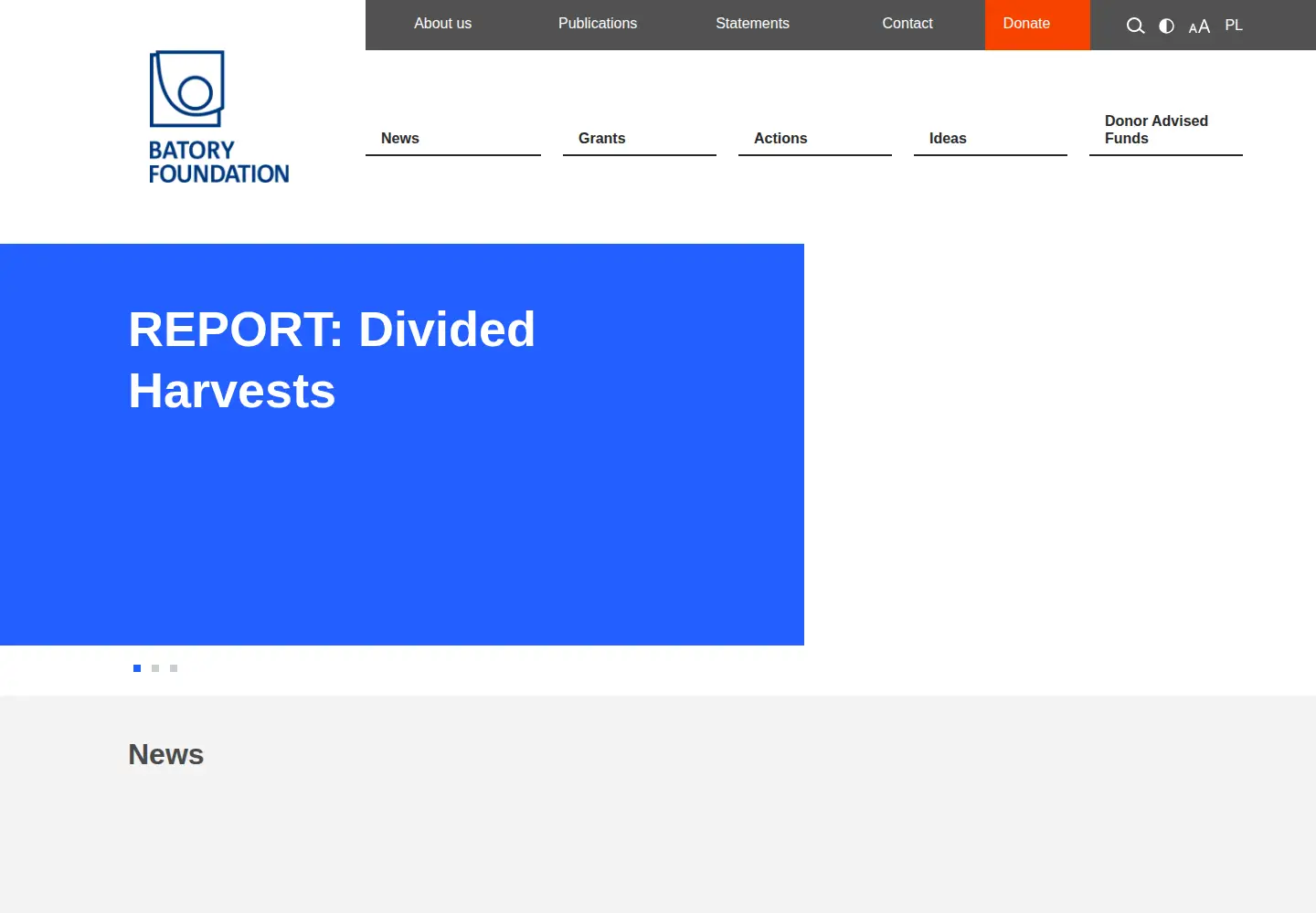 Screenshot of batory.org.pl