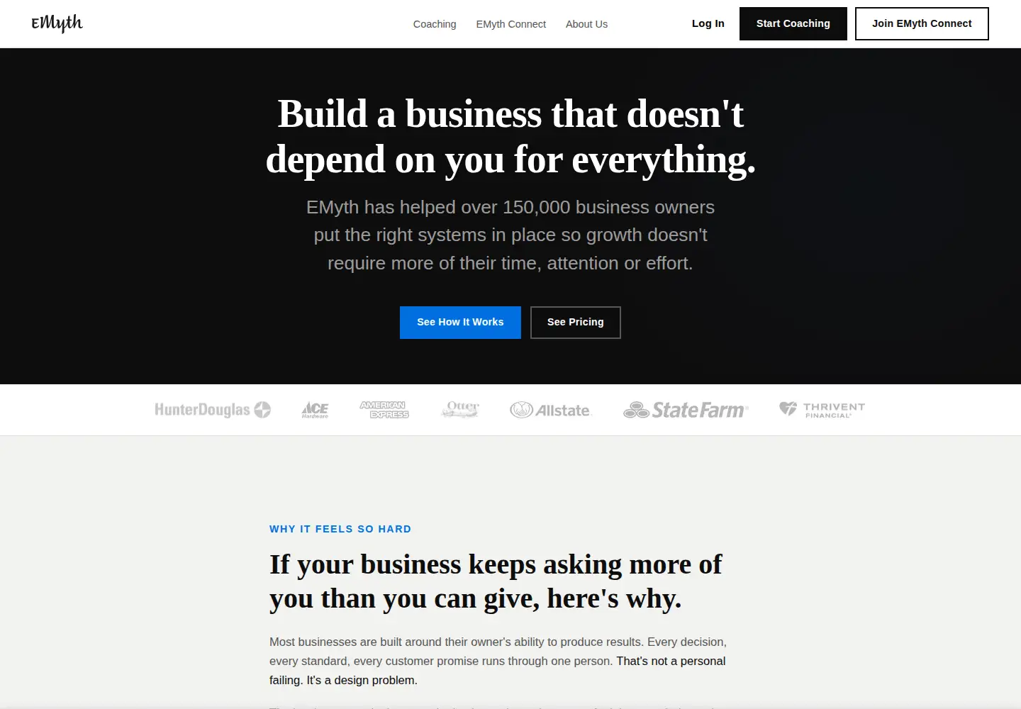 Screenshot of emyth.com